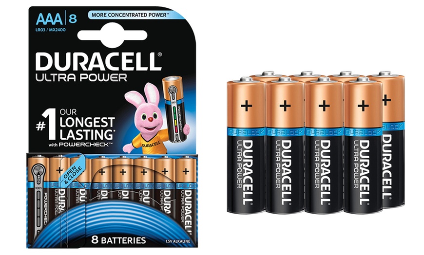 Image 2: 1 à 5 lots de 8 piles Duracell, modèle AA et/ou AAA au choix