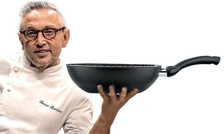 Padella con manico amovibile o saltapasta wok Bio Stone, da Pensofal