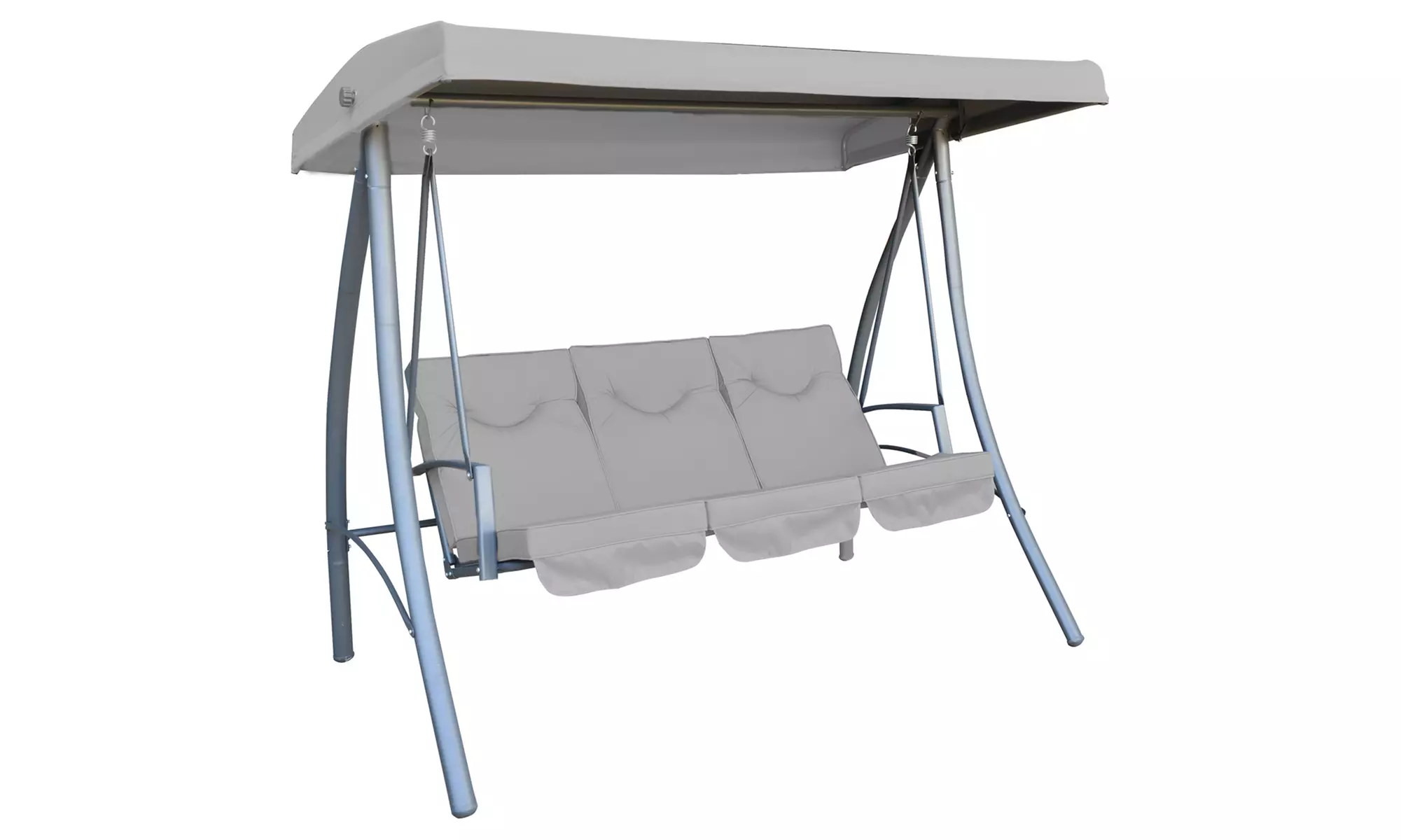 Dondolo in acciaio e poliestere 3 posti Camillo Rigamonti