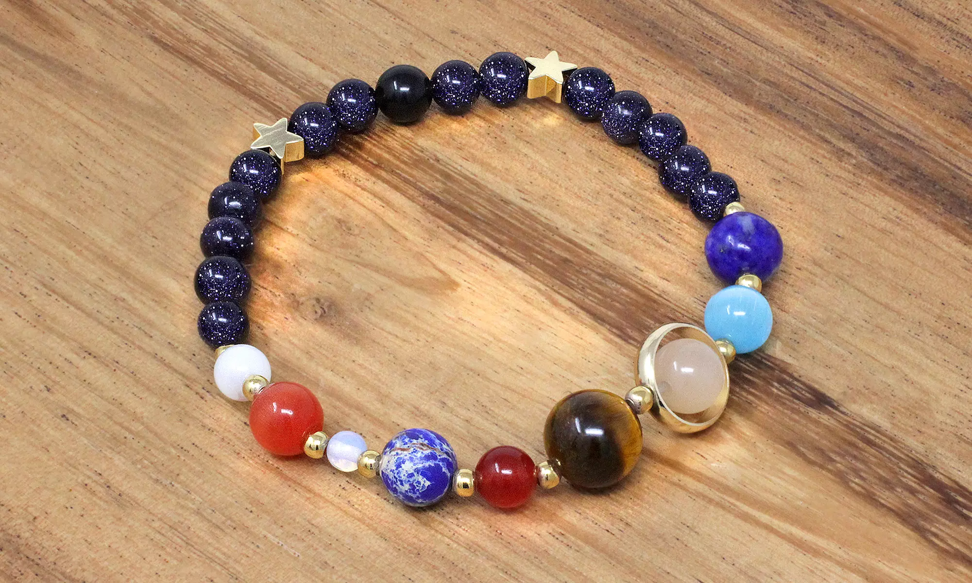 Solar System Natural Stone Bracelet - Primary Image