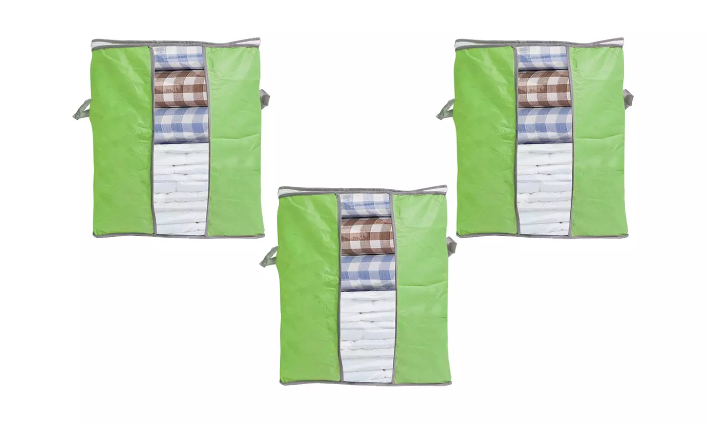 Foldable Storage Bag Clothes Blanket Quilt Closet Sweater Organizer Boxes Bags