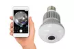 Lampe avec caméra cachée HD avec vue à 360º, Wifi, audio bidirectionnel et cartes SD - Second Medium