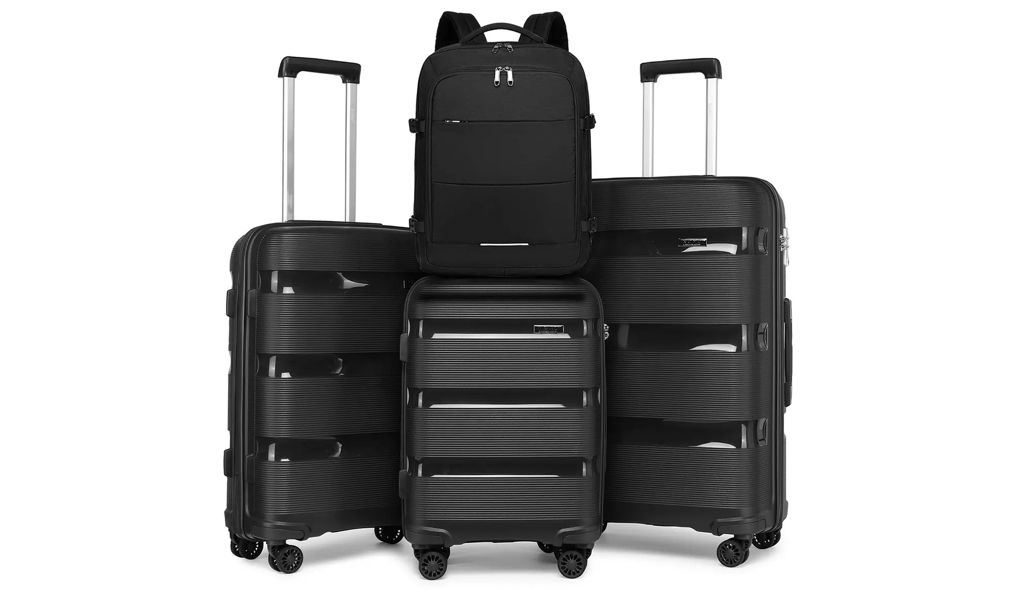 Pack de maletas rígidas y mochila impermeable de cabina, con envío gratuito - Primary Image