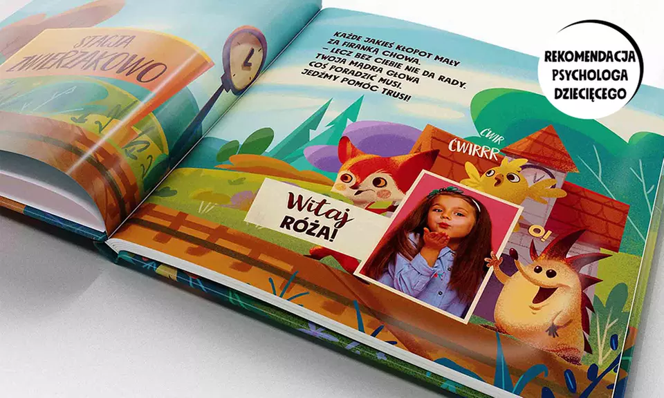 Personalizowana książeczka ze zdjęciem i imieniem dziecka