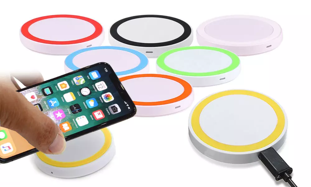 1x, 2x oder 3x kabelloses Qi-Ladegerät für iPhone, Samsung u.v.m. in der Farbe der Wahl - Primary Image