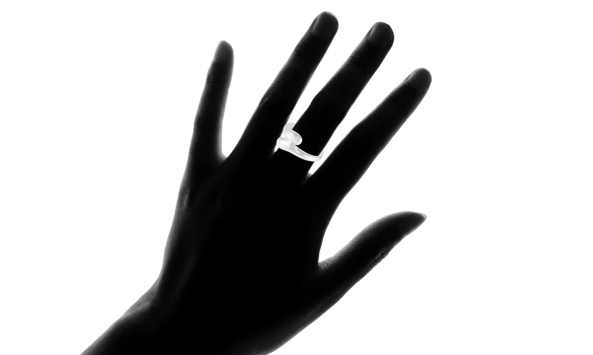 Tear Drop Ring in Sterling Silver - Second Medium