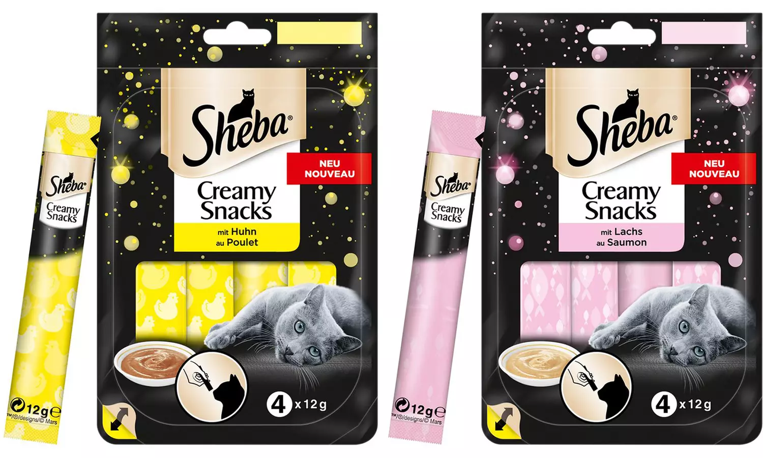 Sheba 34er-Set Verwöhnvielfalt für Katzen - Second Medium