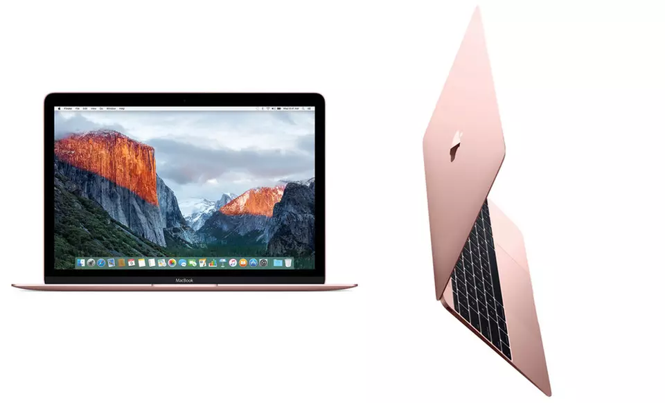 Apple MacBook 12" Laptop with Retina Display, Intel Core m3 Processor, and 8GB RAM in Rose Gold Finish - Primary Image