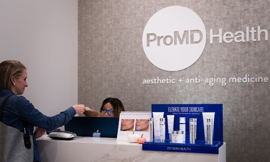Image 2:  60 Units of Dysport(Equivalent to 20 units of Botox) with AI-simulated Results at ProMD Health DC
