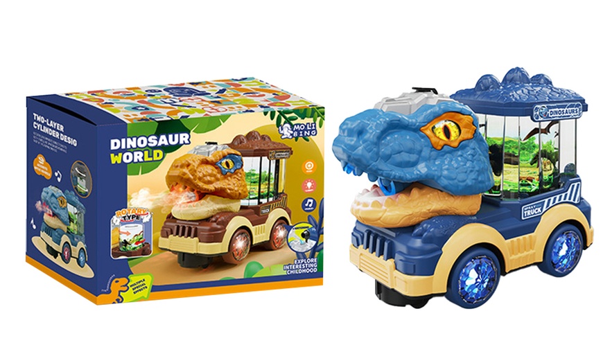 Image 3: Interactive Dinosaur Car Toy