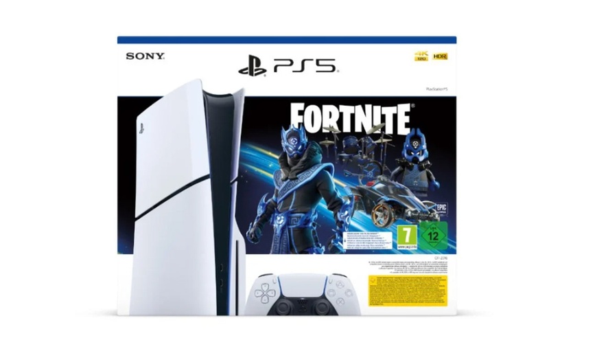 Image 3: Sony PlayStation®5 Slim Standard Edition Pack Fortnite® Cobalt Star