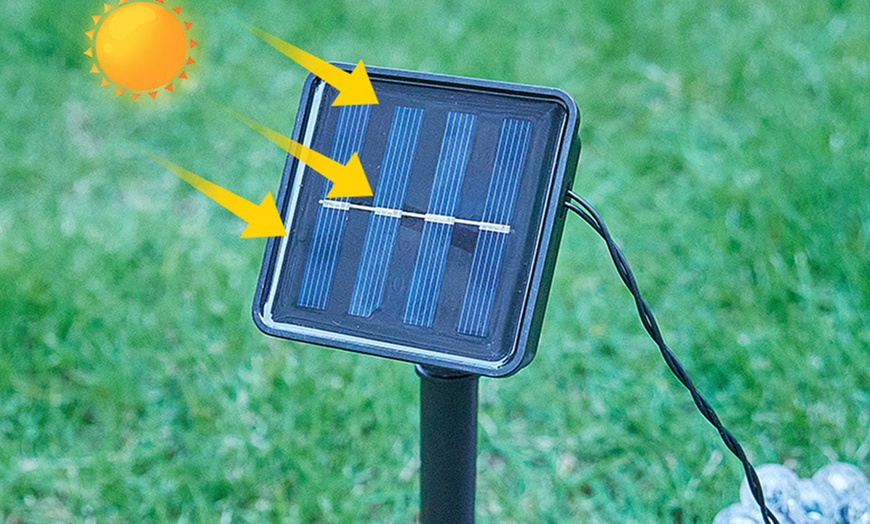 Image 3: Solar-Powered Ball String Lights
