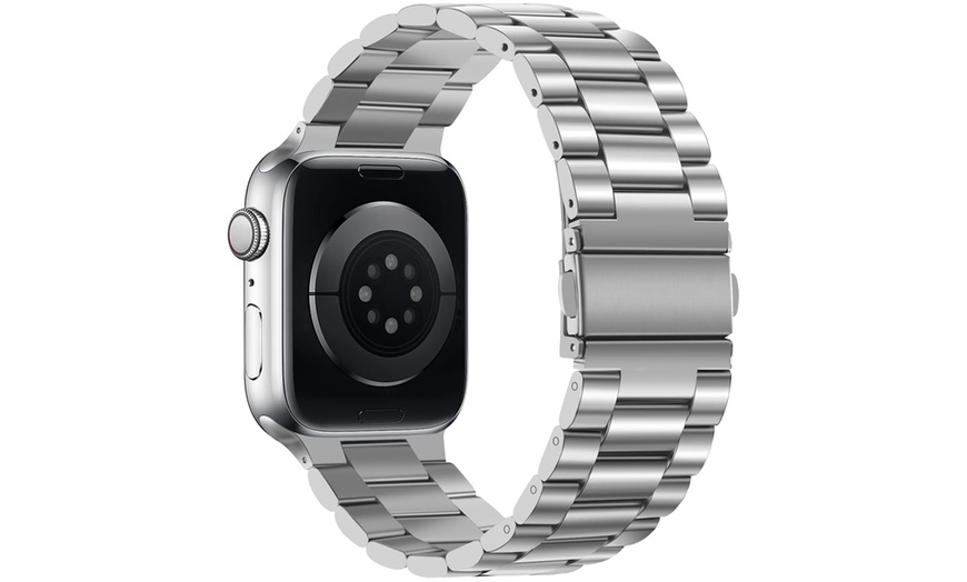 Image 7: 1x oder 2x Edelstahl-Armband für Apple Watch