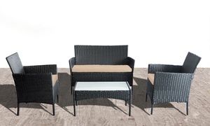 Rattan-Effect Furniture Set