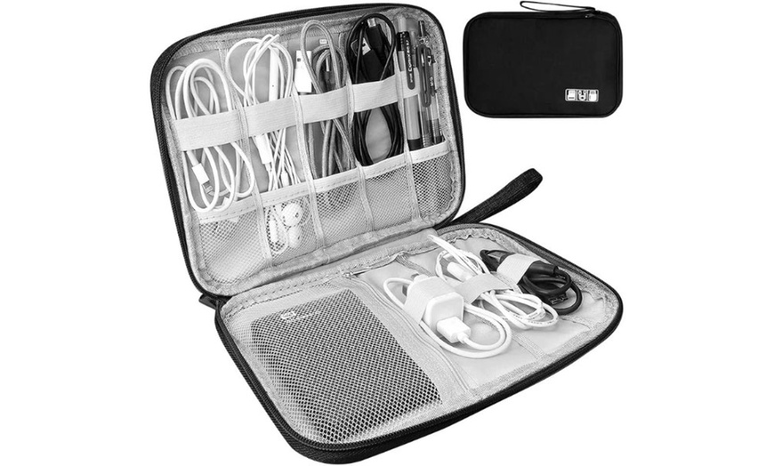 Image 10: Travel Cable Organiser Bag