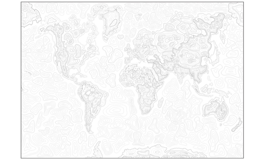 Image 2: Mappa del mondo da colorare