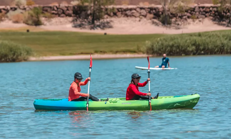 Two-Hour Glass or Tandem Kayak Rental at Lake Las Vegas Water Sports (Up to 46% Off)
 - Second Medium