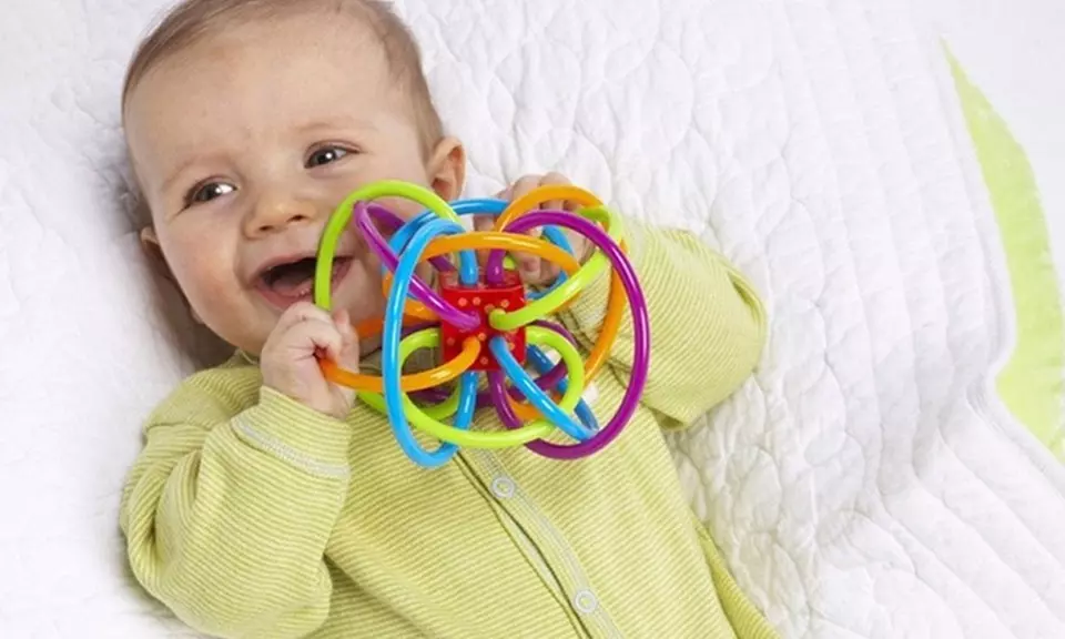 Baby Teether Rattle for Sensory Development - Primary Image