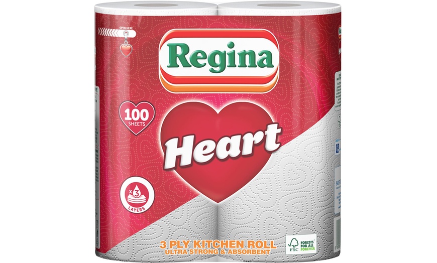 Image 2: Regina Heart Kitchen Roll