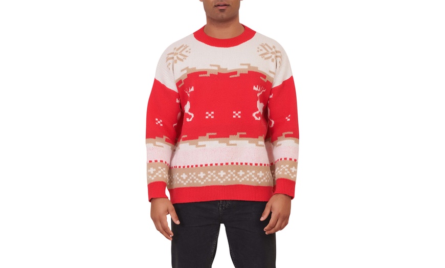 Image 6: Unisex Festive Gingerbread Knitted Christmas Jumper