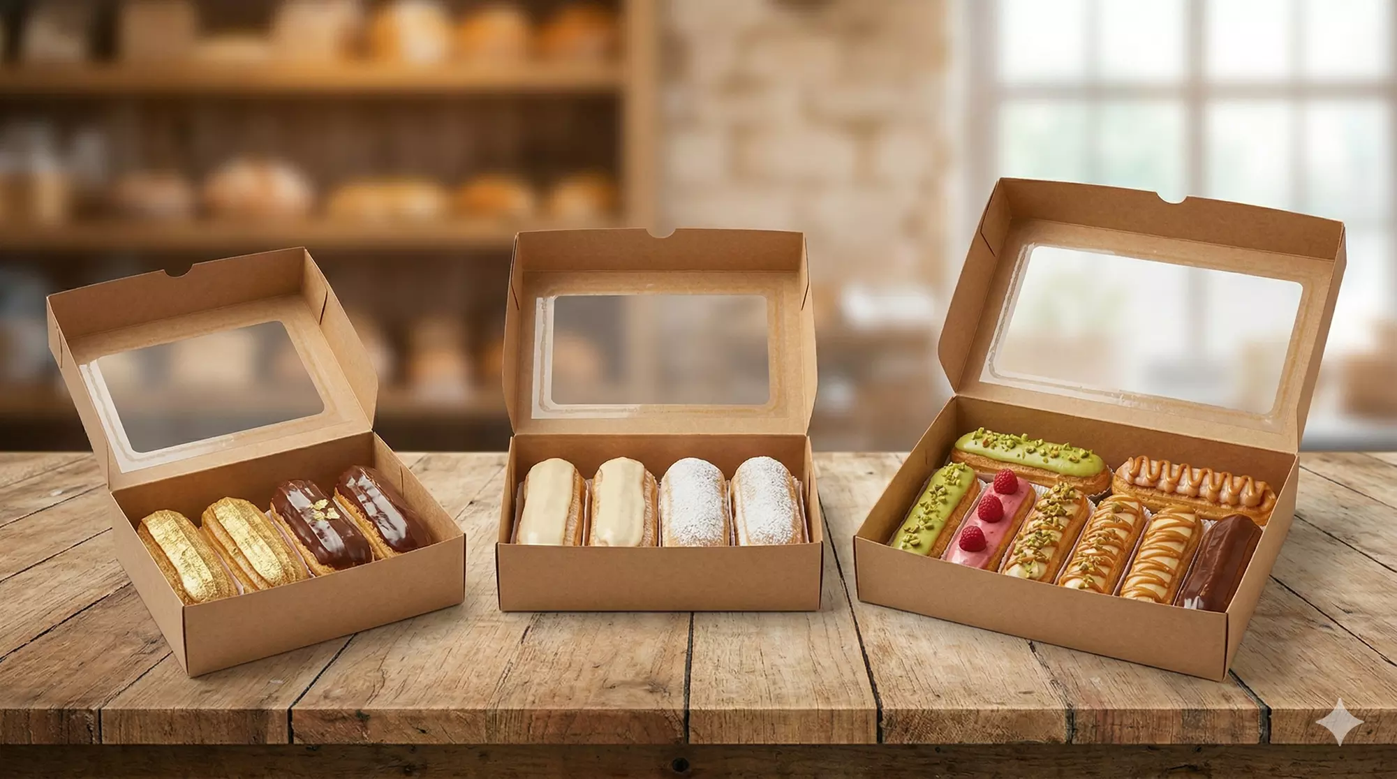 Handcrafted Gourmet Éclairs: Packs of 4, 6, or 10 for Any Occasion