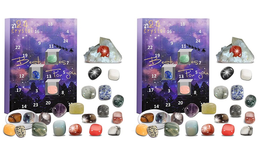 Image 4: Christmas 24 pieces Ore Blind Box Crystal Advent Calendar