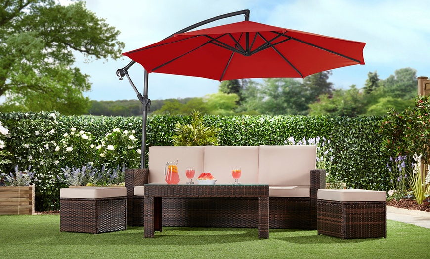 Image 5: Cantilever Parasol with Cover and Optional Base