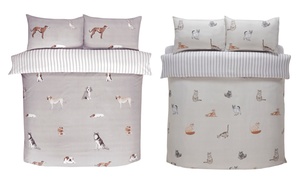 Paws and Purrfect Easy Care Duvet Sets