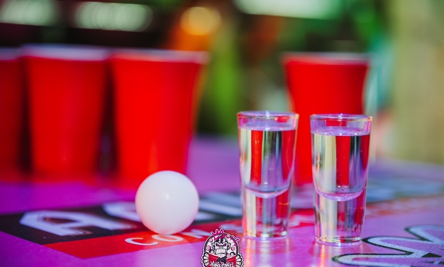 Image 9: Beer Pong including a Drink for the Game and Shot