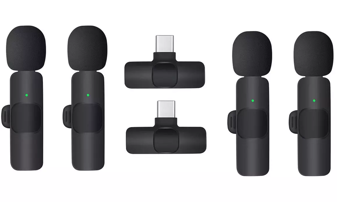 One or Two Sets of Wireless Lavalier Microphones
