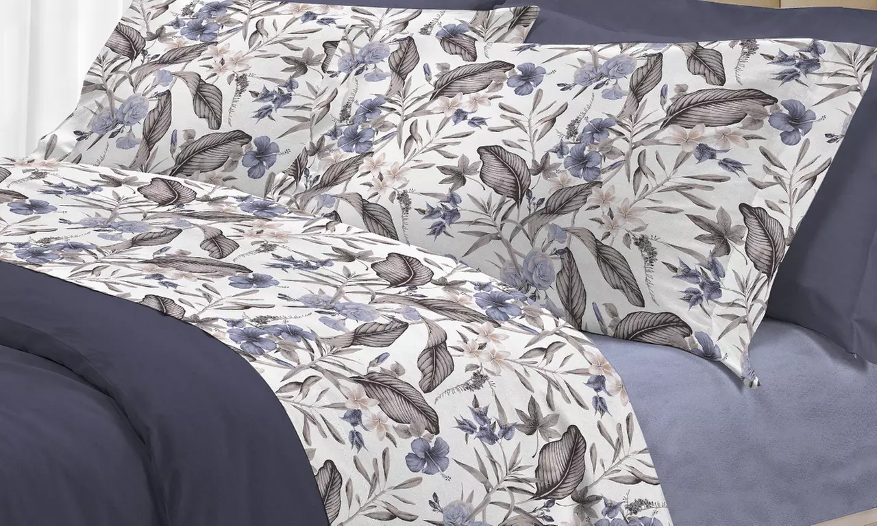 Completo di lenzuola in cotone Co. Ingros. Tex