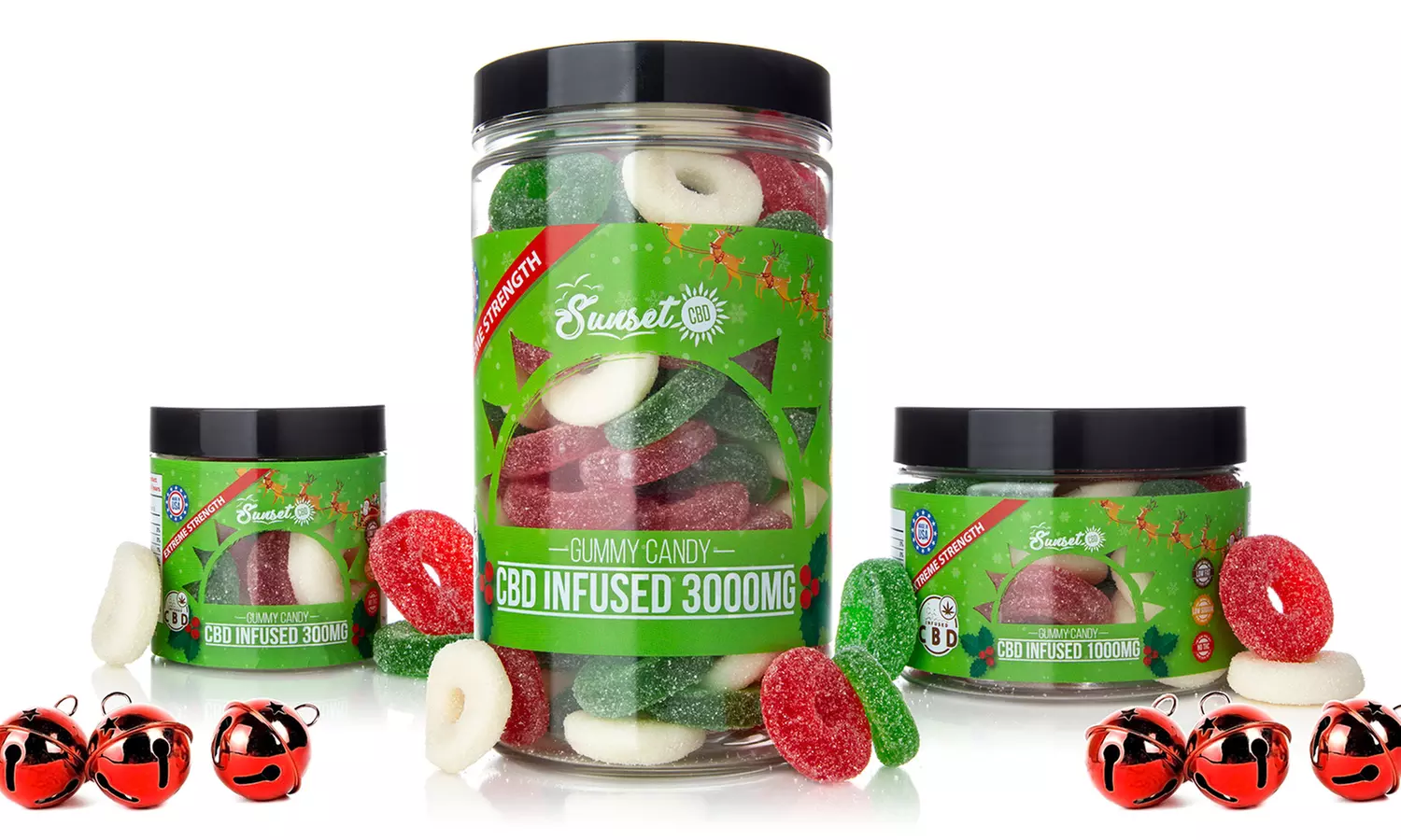 Holiday Limited Edition CBD Infused Mixed Flavored Gummy Rings - Primary Image
