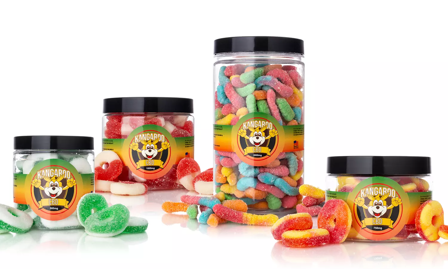 Organic CBD Gummies from Kangaroo CBD (250mg–5000mg) - Primary Image