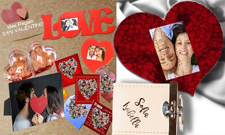 40% di sconto su prodotti personalizzati a tema San Valentino offerti da Fotosugadget