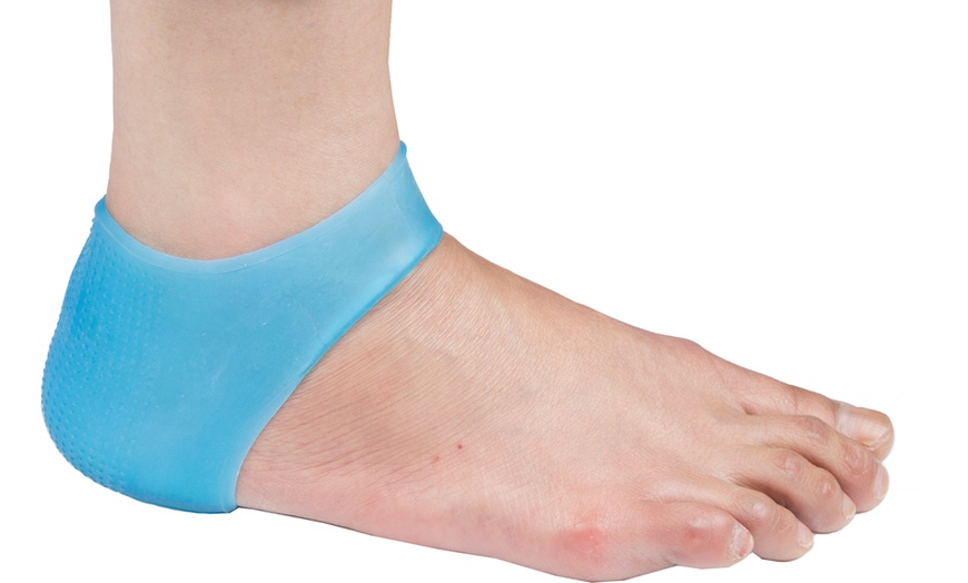 Image 7: Silicone Gel Heel Ankle Sleeve