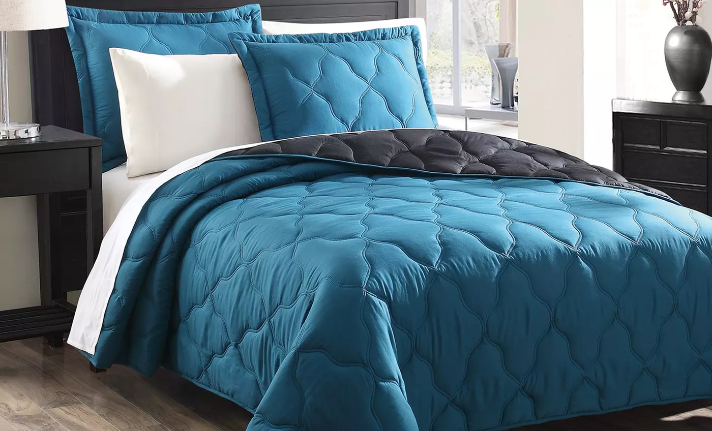 7-Piece Reversible Quilted Coverlet Set - Second Medium