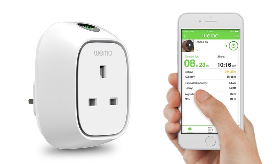 Image 1: Belkin Wemo Insight Switch 