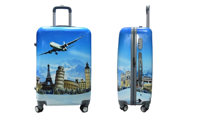 Image 3: Hard Case 3-Piece Luggage Sets