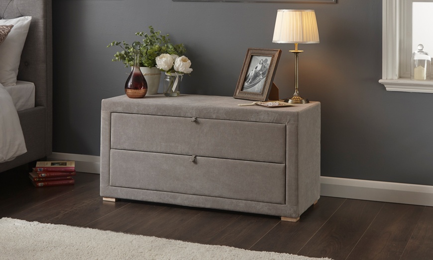 Image 3: Two-Drawer Storage Ottoman in 2 Colours