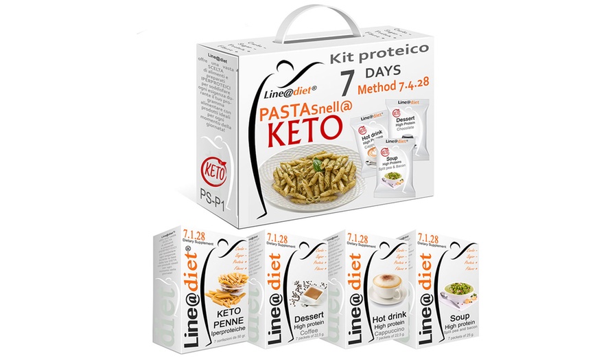 Image 6: Line@ 7-Tage-Protein-Diät-Kit mit Keto Pasta (bis zu 69,40€/kg)