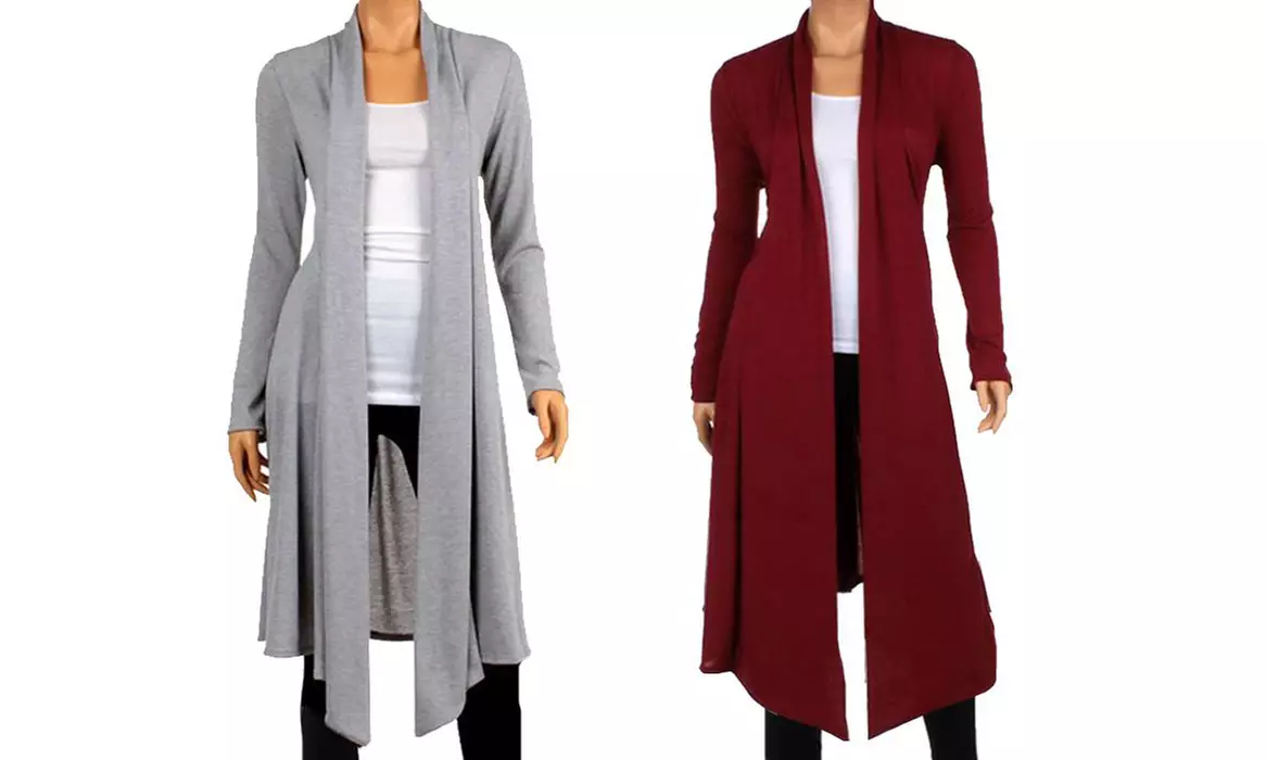 Cardigan long col châle Luciana - Second Medium