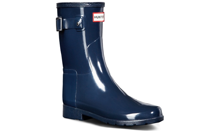 hunter refined short rain boots