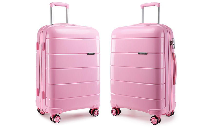 Image 16: Kono Hard Shell PP Suitcase or Set