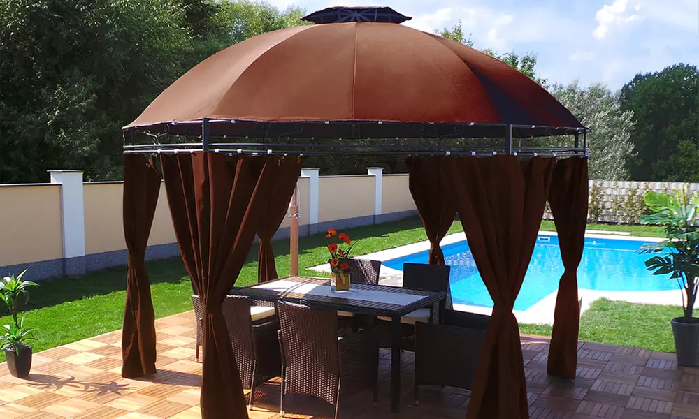 Swing & Harmonie Gartenpavillon „Lavo“ mit LED-Beleuchtung