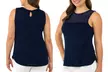 Sociology Mixed Media Plus-Size Tank Top | Groupon Exclusive (Size 2X) - Second Medium