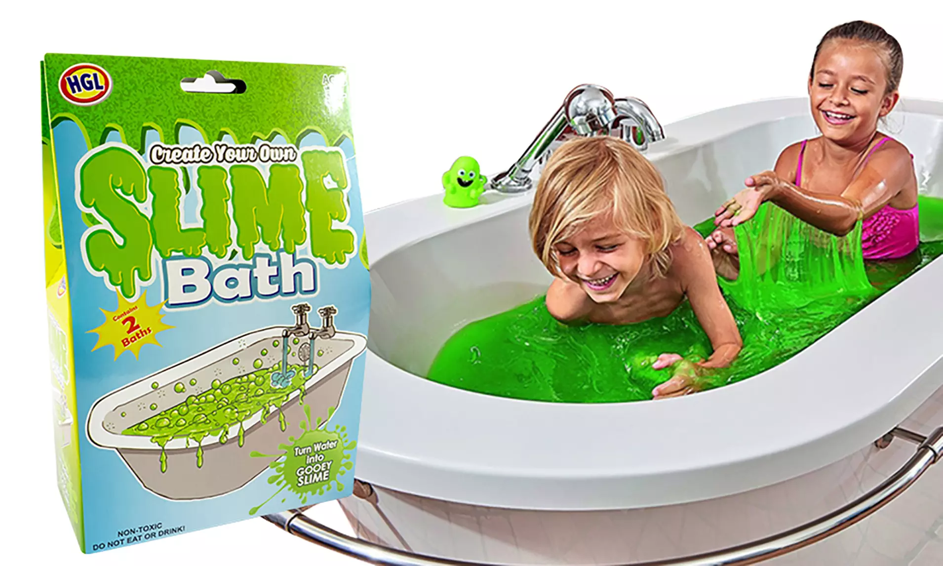 1, 2, 3 ou 4 packs de gels magiques gluants pour bain de slime - Primary Image