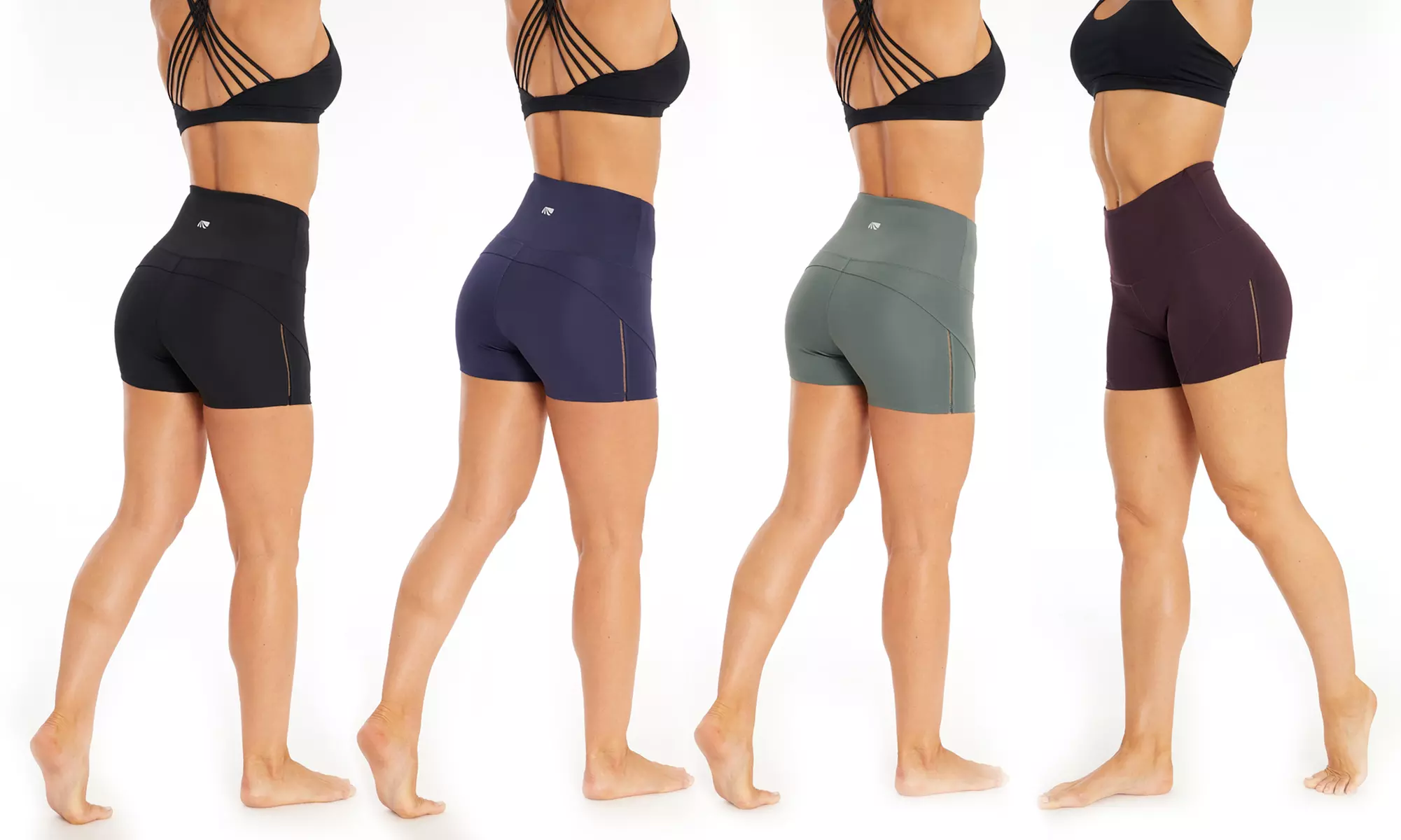 Marika Womens Active High Waist Workout Shorts - Primary Image