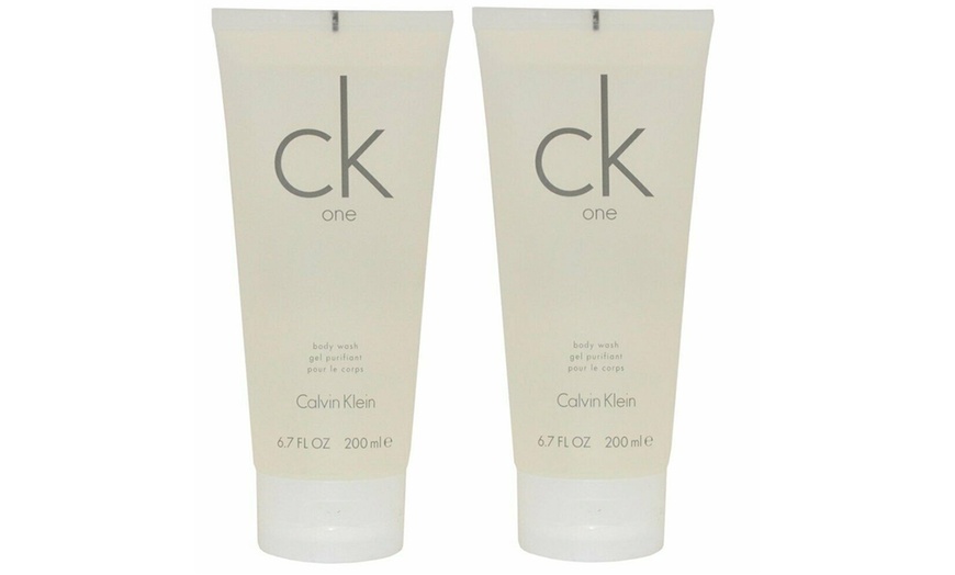 Image 1: Calvin Klein CK One 200ml Body Wash Two-Pack