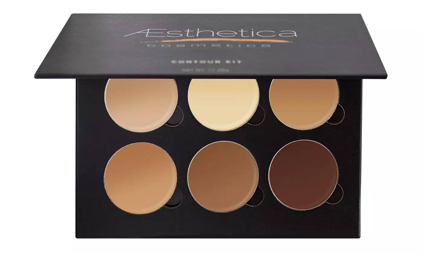 Aesthetica Cream Contour Kit with Optional Beauty Sponge or Brush - Second Medium