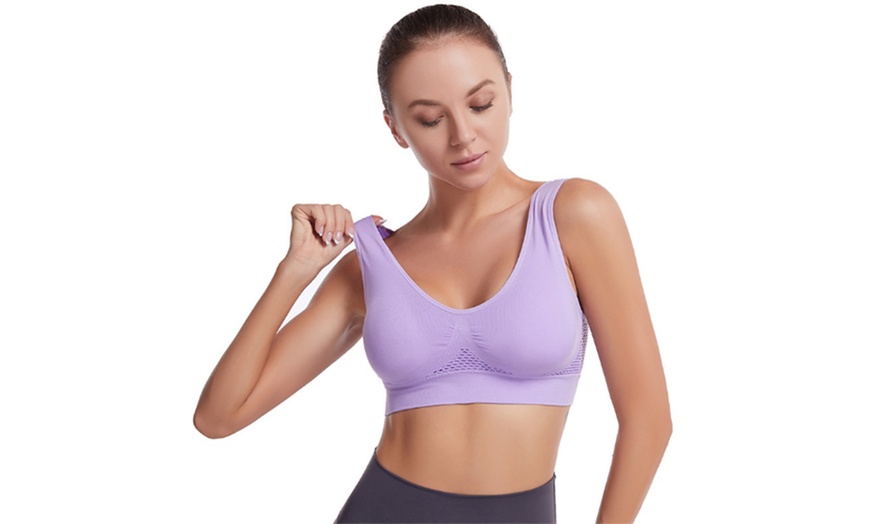 Image 10: Women's Breathable Seamless Bra